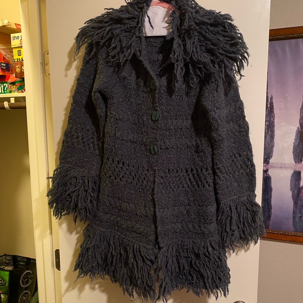 Free People sweater coat, with shawl collar
